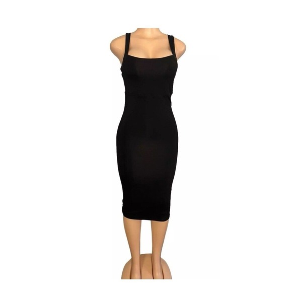 Good American Womens‎ 90s Tank Dress Black Plus Size 4X/5X Good American 8 - Picture 1 of 9